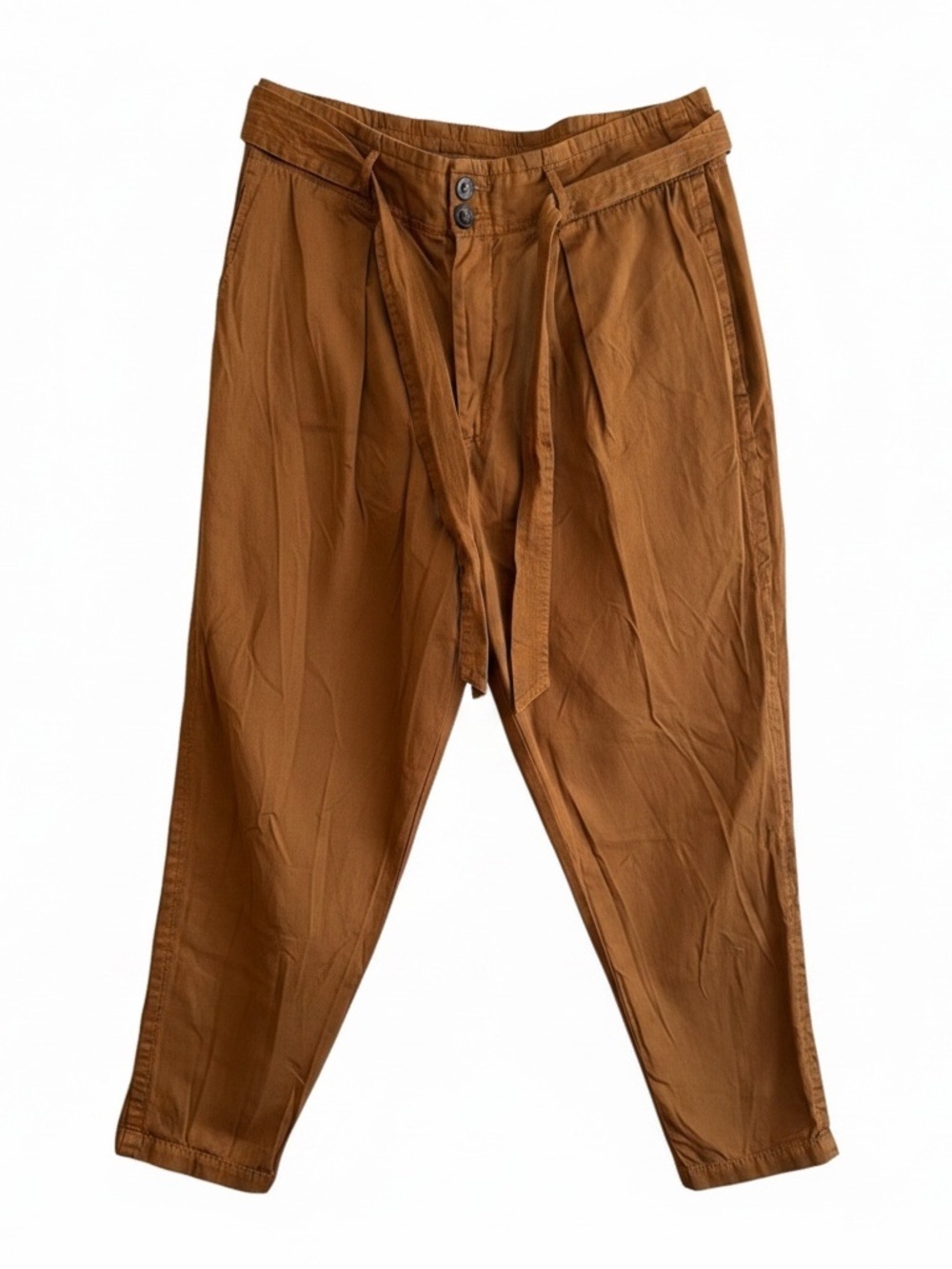 Free People Paper Bag Slouchy Belted Pants Women's 12 Indie Boho